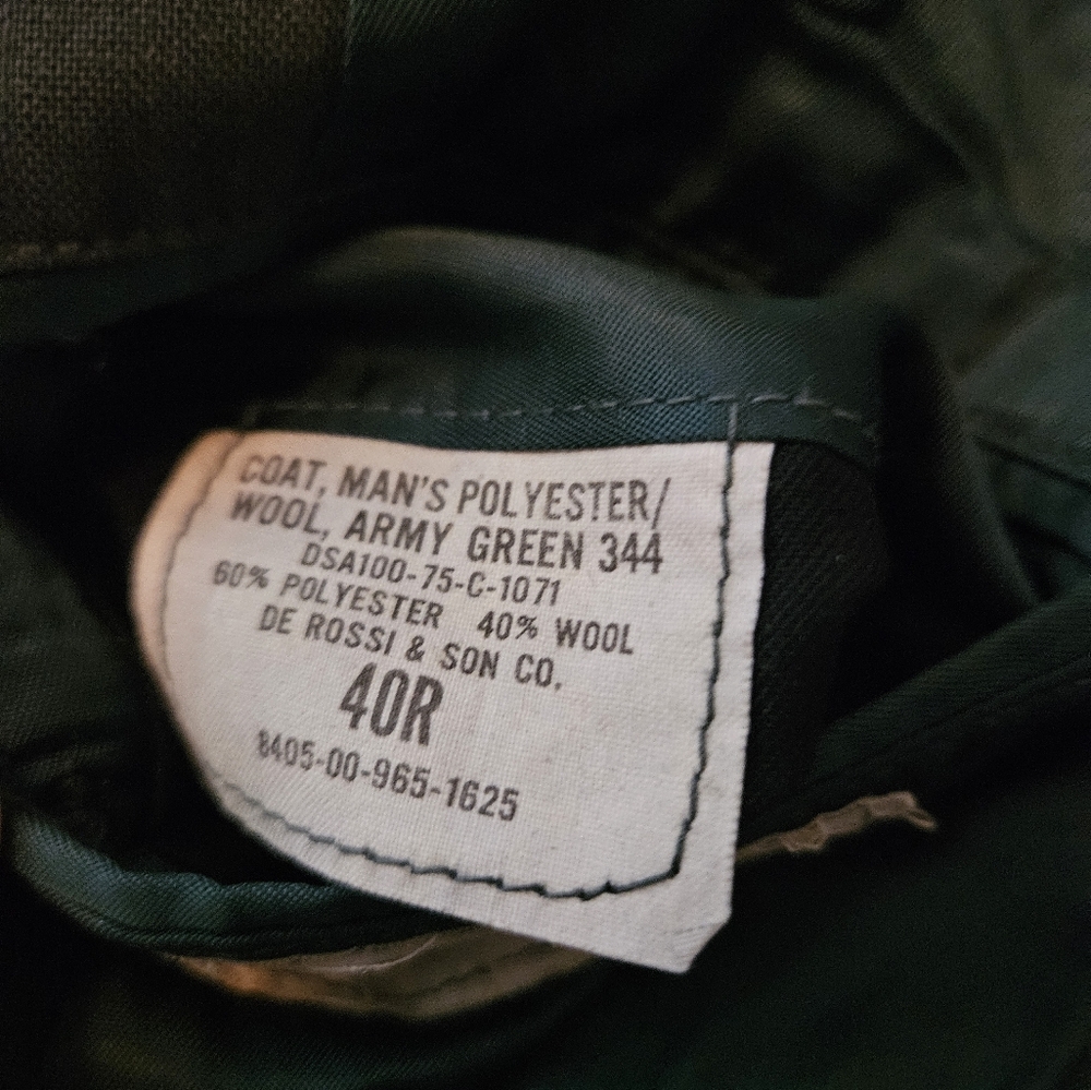 U.S. Army Gray Blazer with Gold Buttons - Picture 9 of 9